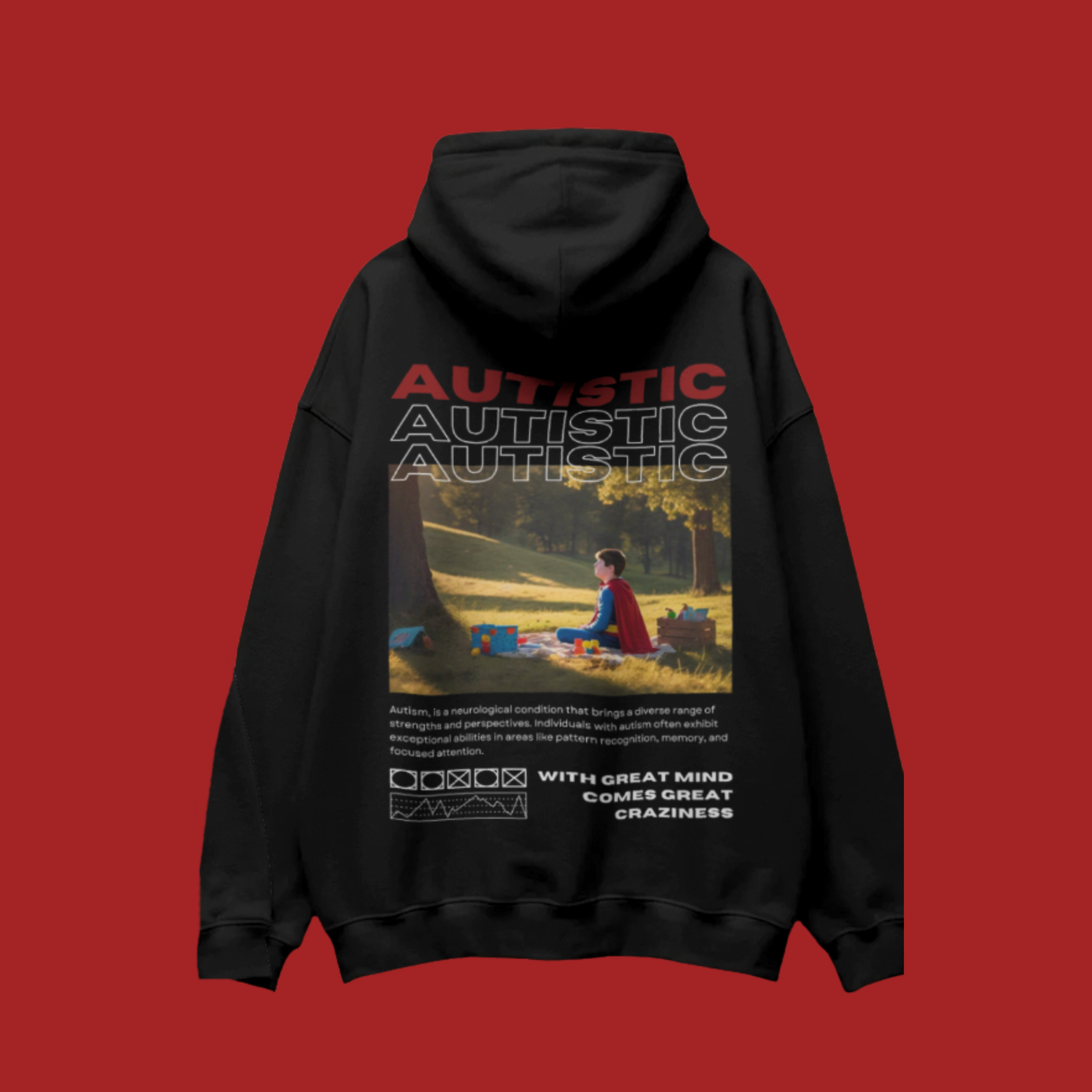 AUTISTIC Oversized Hoodie