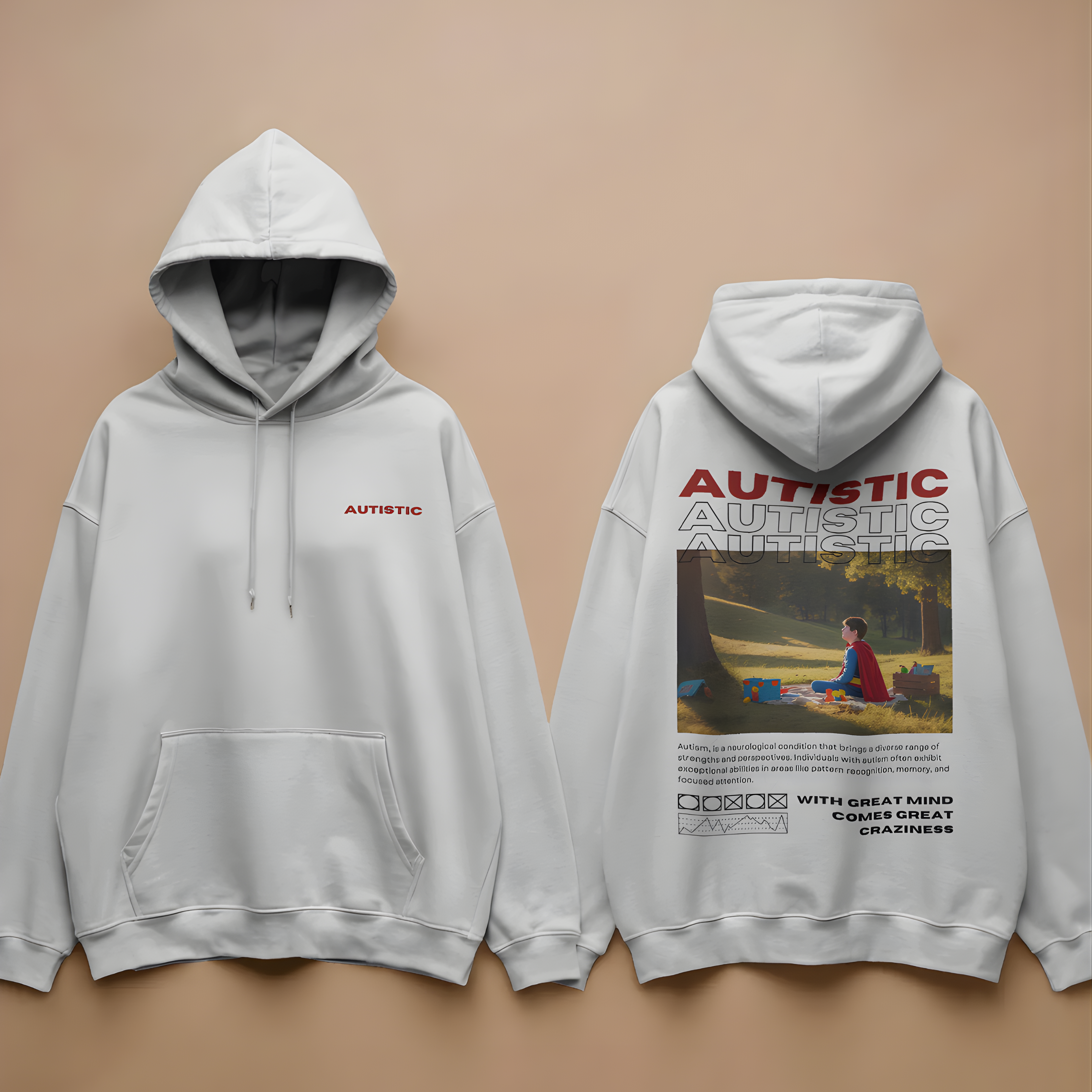 AUTISTIC Oversized Hoodie